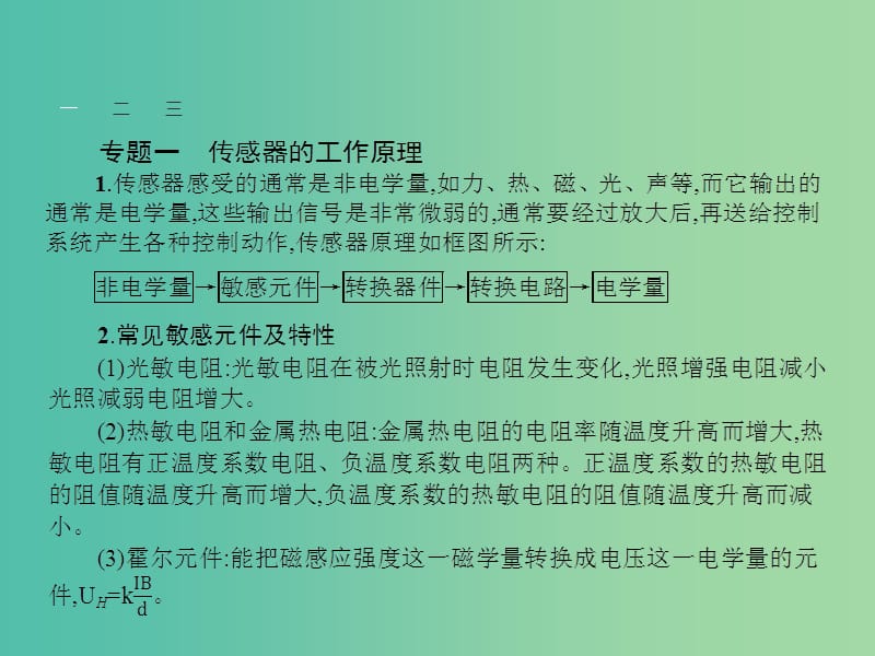 高中物理 第六章 传感器本章整合课件 新人教版选修3-2.ppt_第3页