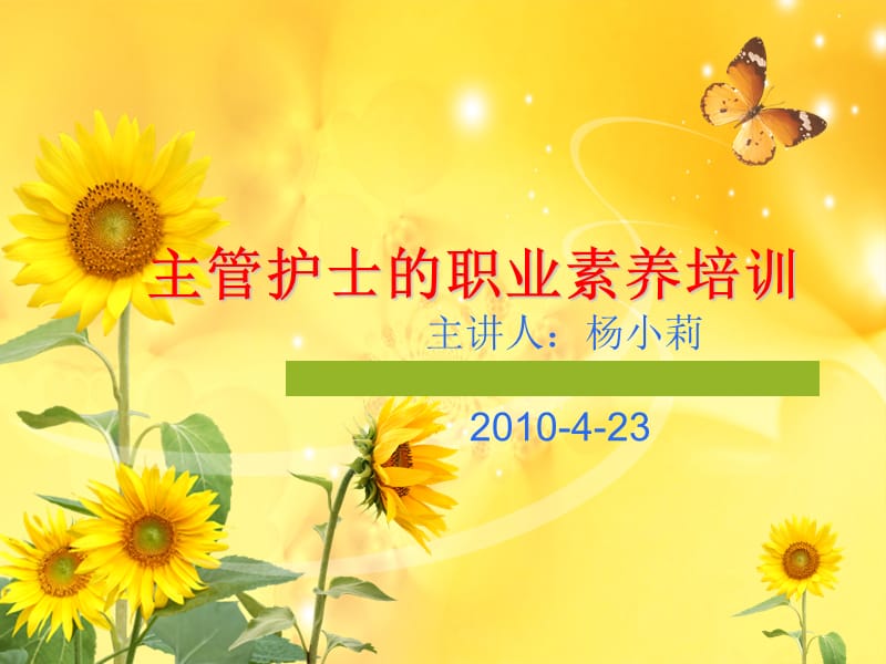 2010-4-23主管护师的职业素养.ppt_第1页