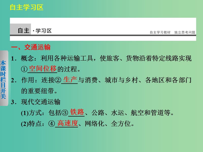 高中地理 3.4《交通运输布局及其对区域发展的影响》课件 湘教版必修2.ppt_第2页