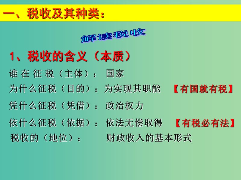 高中政治 8.2征税和纳税课件 新人教版必修1.ppt_第3页