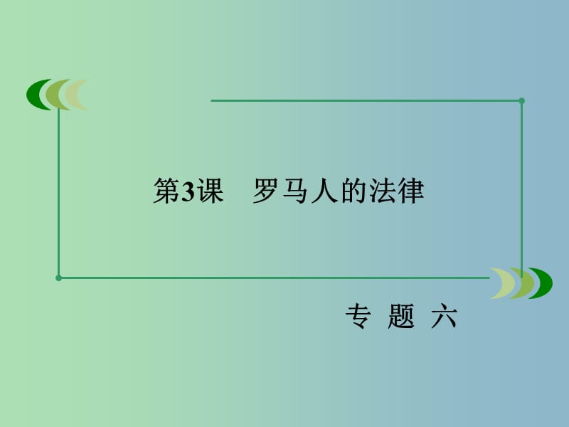 高中历史 专题六 第3课 罗马人的法律课件 人民版必修1.ppt_第3页