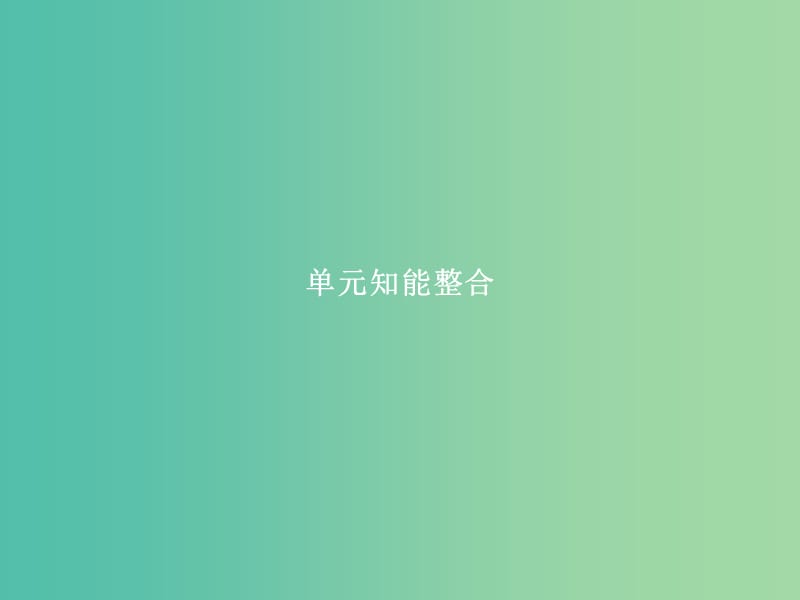 高中语文 第二单元 古代诗歌鉴赏单元知能整合课件 新人教版必修2.ppt_第1页