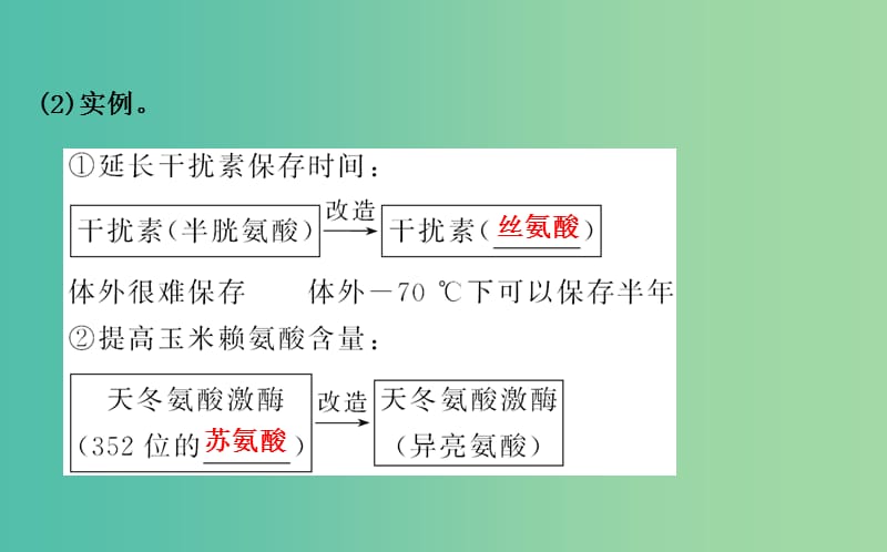 高中生物 探究导学课型 专题1 基因工程 1.4 蛋白质工程的崛起同课异构课件 新人教版选修3.ppt_第3页