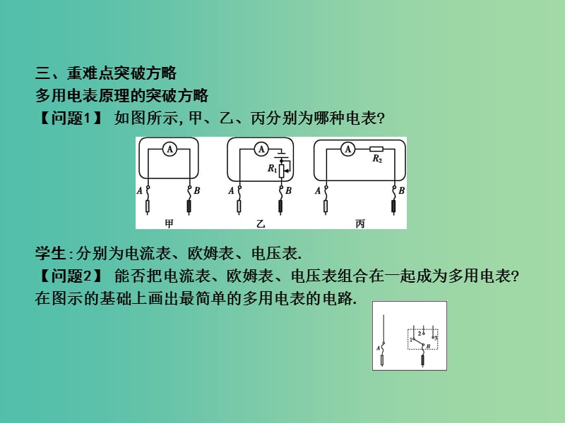 高中物理 第2章 恒定电流 第8节 多用电表的原理课件 新人教版选修3-1.ppt_第3页