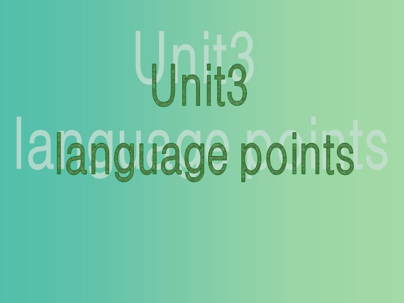 高中英语 Unit3 Life in the future Language points课件2 新人教版必修5.ppt_第1页