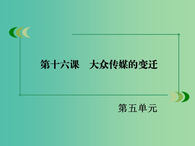 高中历史 第五单元 第16课 大众传媒的变迁课件 新人教版必修2.ppt_第3页