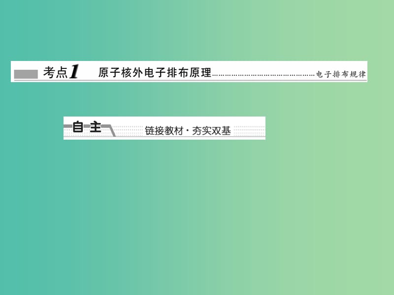 高考化学大一轮复习 第十二章 物质结构与性质 第一节 原子结构与性质课件 新人教版 .ppt_第3页