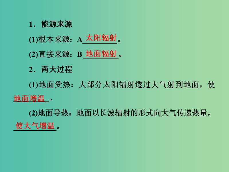 高考地理 第二章 地球上的大气 第一讲 冷热不均引起大气运动课件 新人教版必修1.ppt_第3页