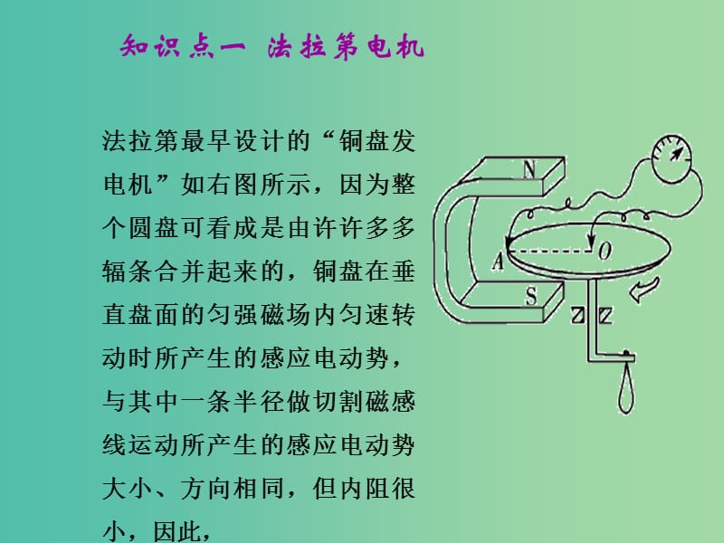 高中物理 第一章 第五节 电磁感应规律的应用课件 粤教版选修3-2.ppt_第3页