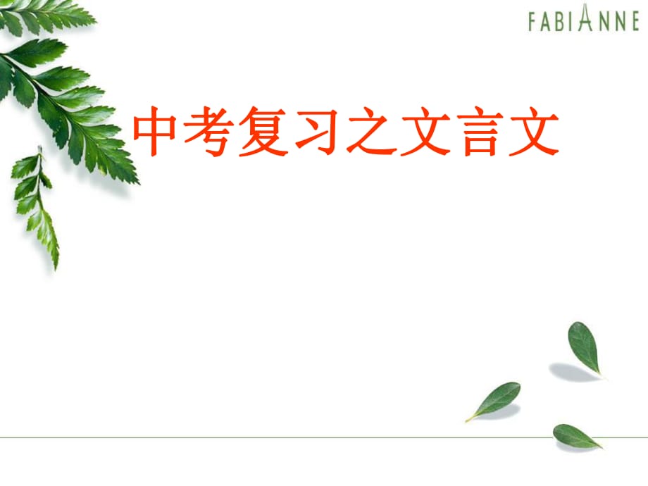 《文言文復(fù)習(xí)》PPT課件.ppt_第1頁