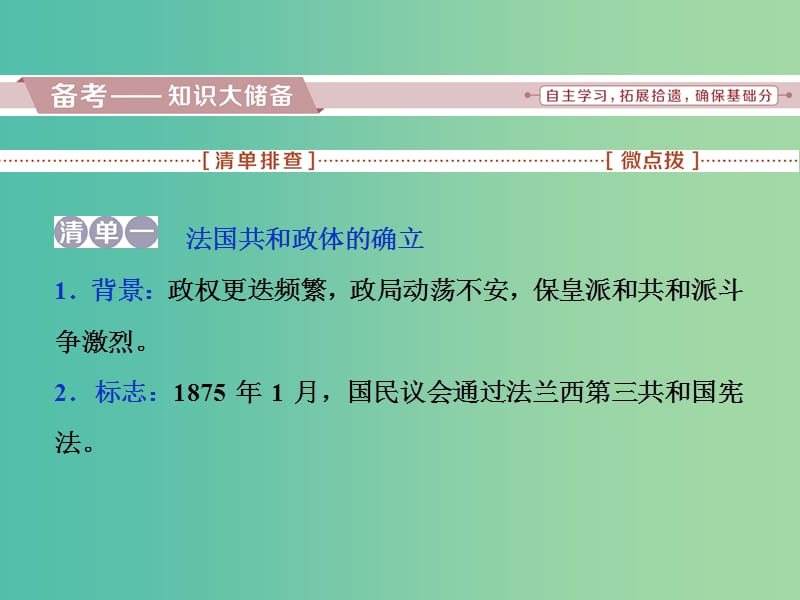 高考历史一轮复习专题四古代希腊罗马的政治文明和近代西方的民主政治第15讲民主政治的扩展课件.ppt_第2页