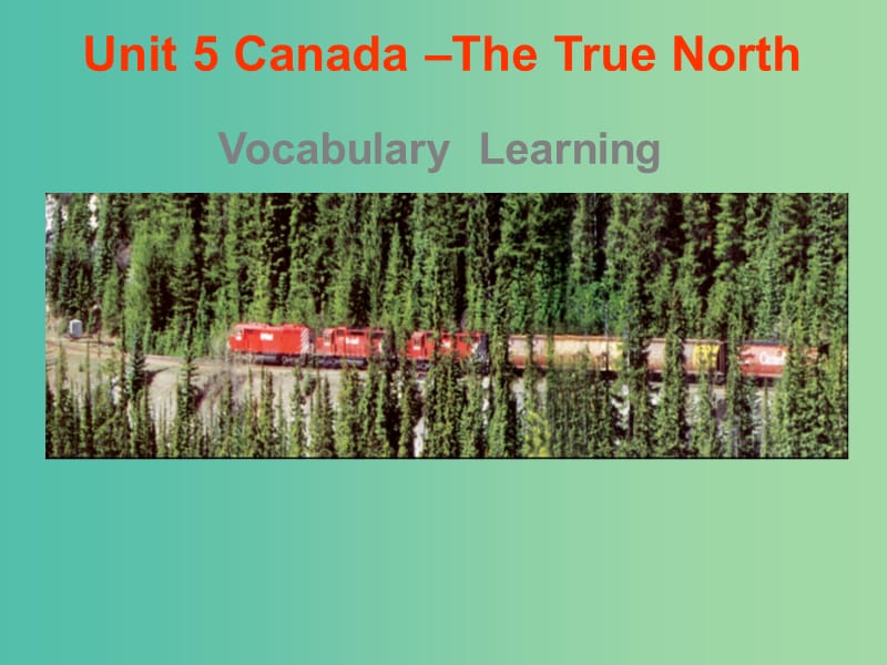 高中英语 Unit 5 Canada“The True Worth”课件 新人教版必修3.ppt_第1页