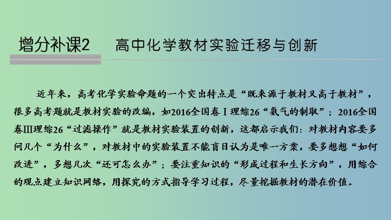 高中化学教材实验迁移与创新配套课件新人教版.ppt_第1页