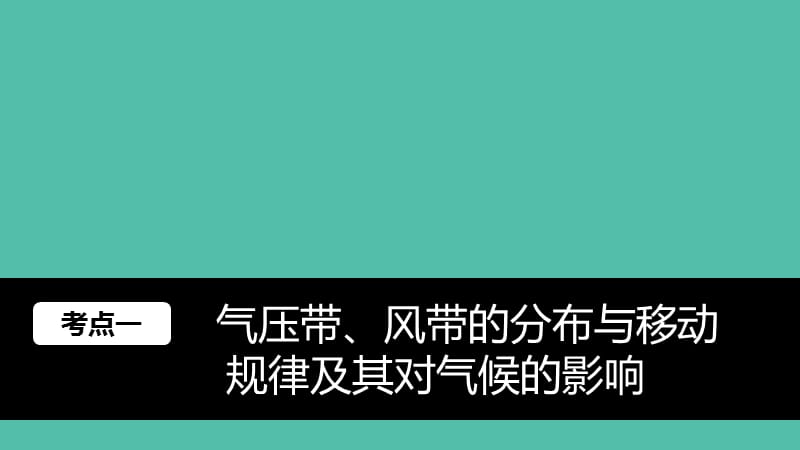 高考地理大一轮复习 第二章 地球上的大气 第8讲 气压带和风带课件 新人教版必修1.ppt_第2页