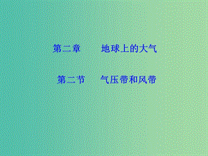 高中地理 2.2氣壓帶和風帶課件 新人教版必修1.ppt