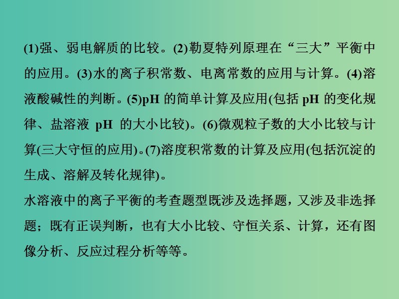 高考化学总复习专题8水溶液中的离子平衡突破全国卷专题讲座八水溶液中的离子平衡的综合应用课件苏教版.ppt_第3页