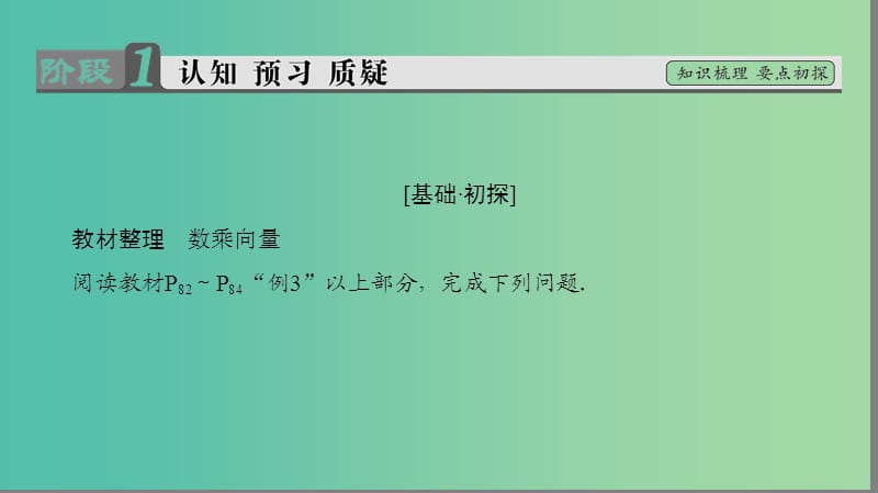 高中数学 第2章 平面向量 3.1 数乘向量课件 北师大版必修4.ppt_第3页