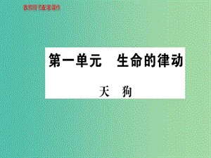 高中語文 詩歌部分 第一單元 天狗課件 新人教版選修《中國現(xiàn)代詩歌散文欣賞》.ppt