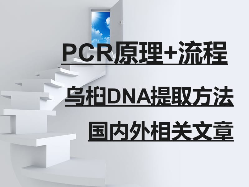 PCR与DNA提取一般方法.ppt_第1页