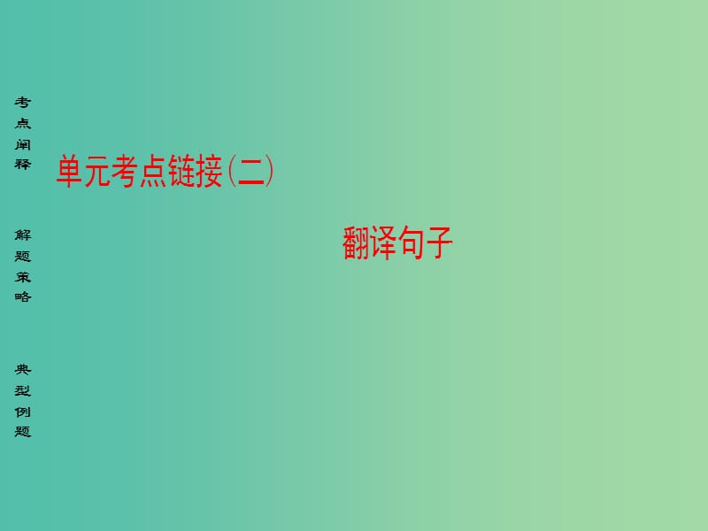 高中语文单元考点链接2翻译句子课件苏教版选修唐宋八大家散文蚜.ppt_第1页