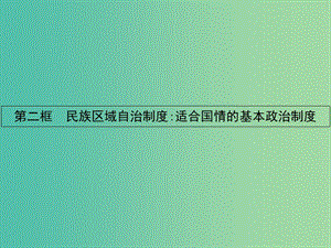 高中政治 7.2民族區(qū)域自治制度：適合國情的基本政治制度課件 新人教版必修2.ppt