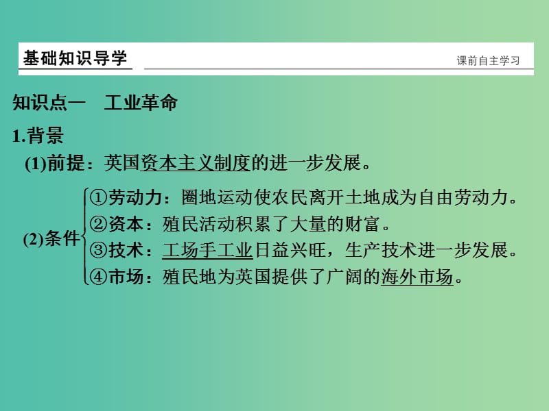 高考历史一轮复习 第22讲 两次工业革命与世界市场的形成课件 新人教版.ppt_第2页