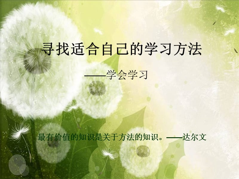 《寻找学习好方法》PPT课件.ppt_第1页