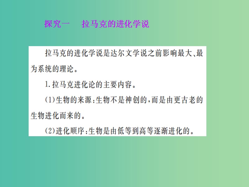 高中生物 第7章 现代生物进化理论 第1节 现代生物进化理论的由来课件 新人教版必修2.ppt_第3页