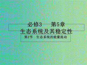 高中生物 專題5.2 生態(tài)系統(tǒng)的能量流動課件 新人教版必修3.ppt