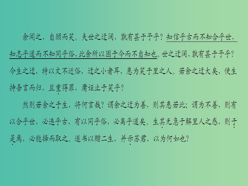 高中语文06赠序赠黎安二生序课件苏教版选修唐宋八大家散文蚜.ppt_第3页