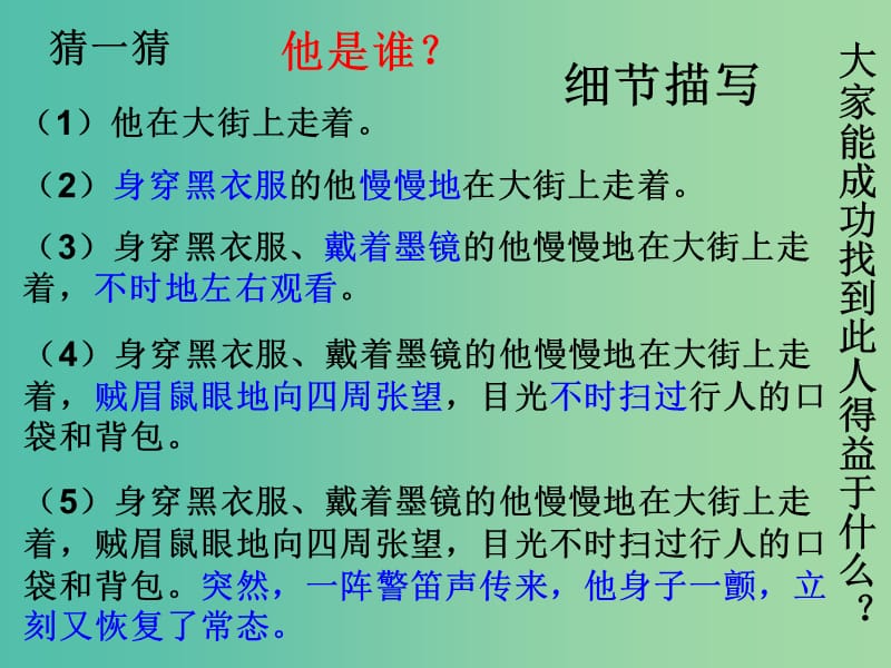 高中语文 表达交流三 细节之中见神韵课件 新人教版必修1.ppt_第2页