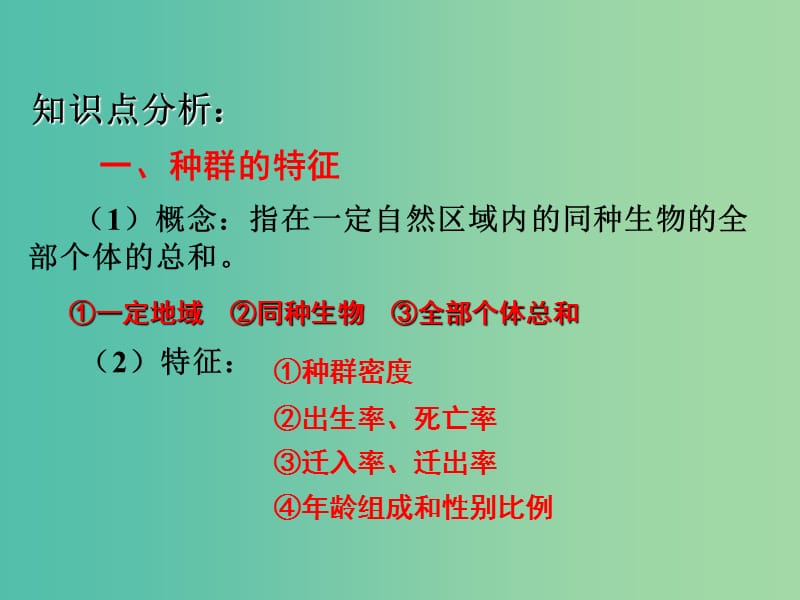 高中生物 专题4.1 种群的特征课件 新人教版必修3.ppt_第2页