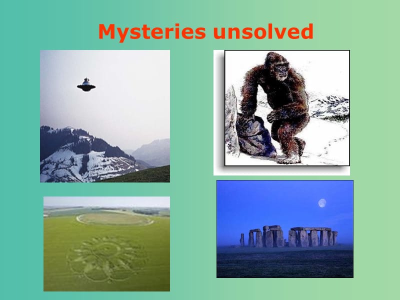 高中英语 Unit1 Tales of the unexplained Project课件 牛津译林版必修2.ppt_第3页