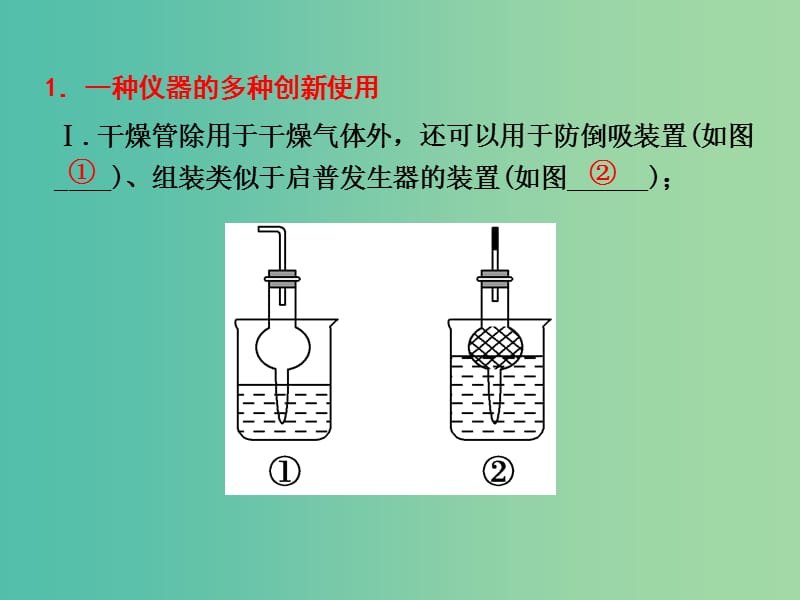 高考化学一轮复习 10.3实验探究 化学实验仪器的创新使用课件.ppt_第3页