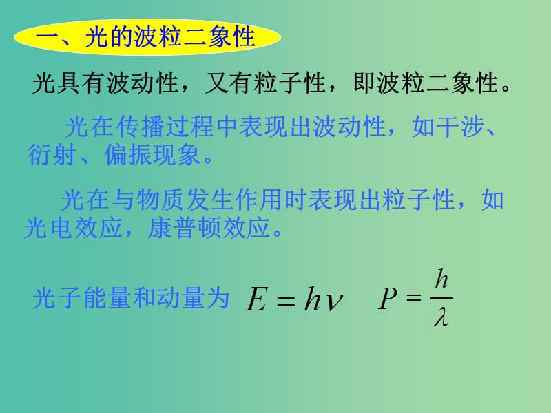 高中物理 第十七章 波粒二象性 4.5 概率波与不确定关系课件 新人教版选修3-5.ppt_第2页