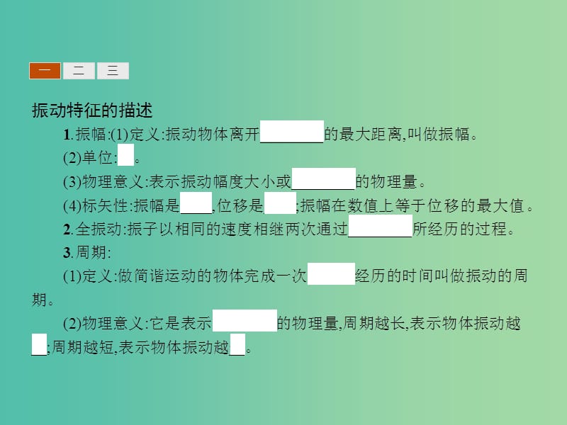 高中物理 1.2振动的描述课件 鲁科版选修3-4.ppt_第3页