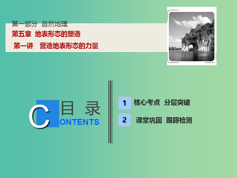 高考地理一轮复习第1部分自然地理第5章地表形态的塑造第一讲营造地表形态的力量课件新人教版.ppt_第1页