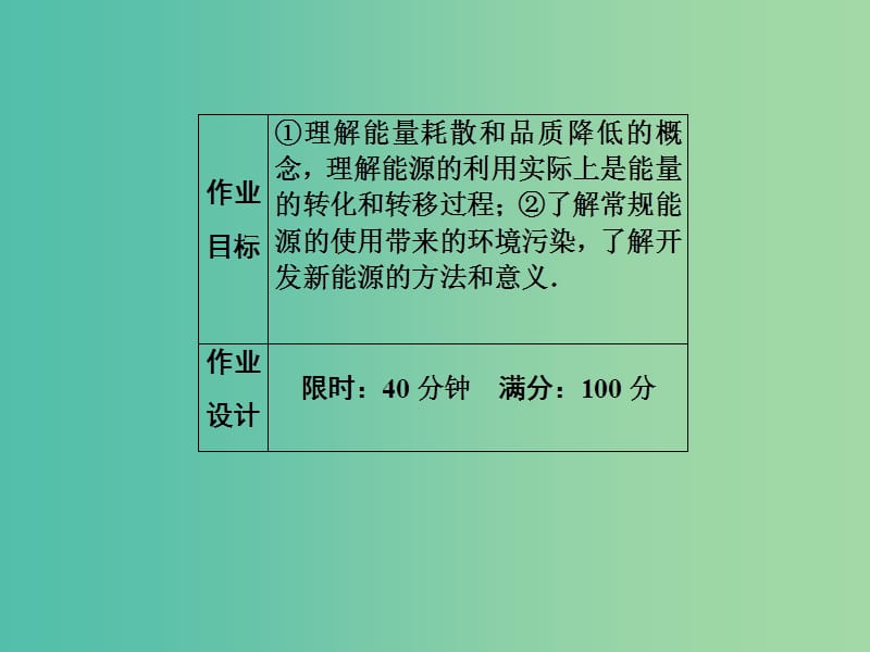 高中物理 第10章 热力学定律 22 能源和可持续发展习题课件 新人教版选修3-3.ppt_第3页