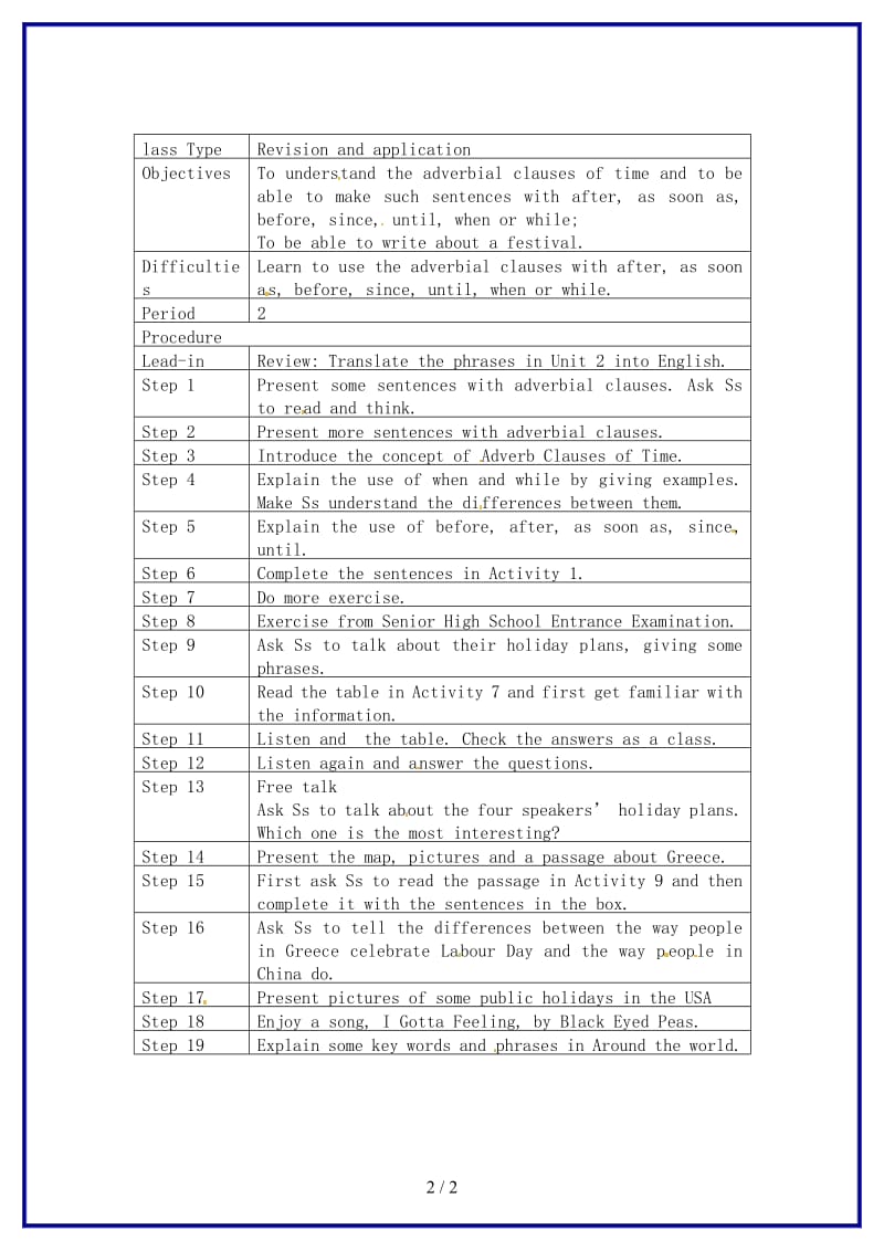 九年级英语上册Module2Unit3Languageinuse教案外研版.doc_第2页