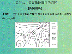 高考地理二輪復(fù)習(xí) 第一部分 技能培養(yǎng) 技能二 類型二 等高線地形圖的判讀課件.ppt