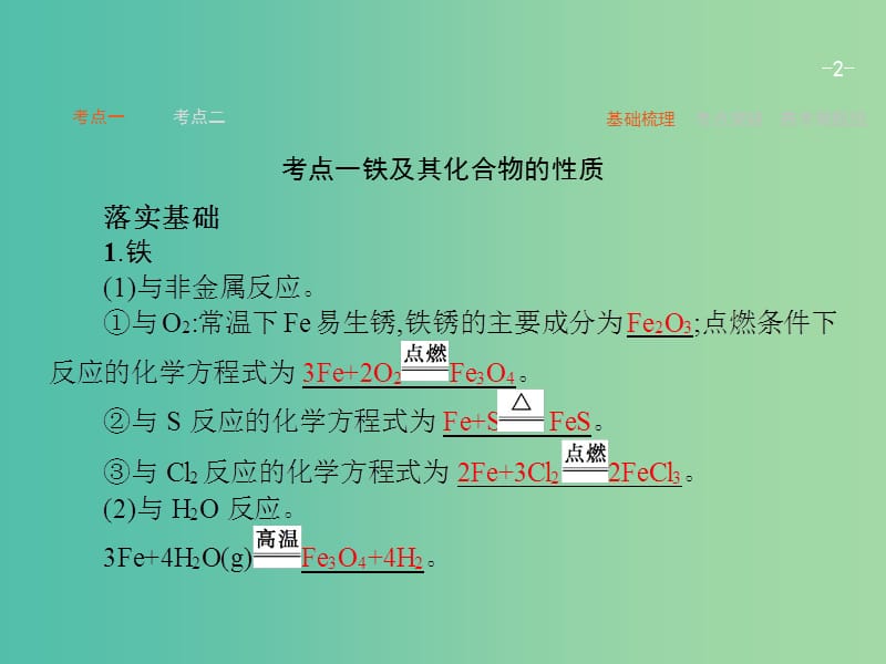 高考化学一轮复习 4.3 铁及其重要化合物课件.ppt_第2页