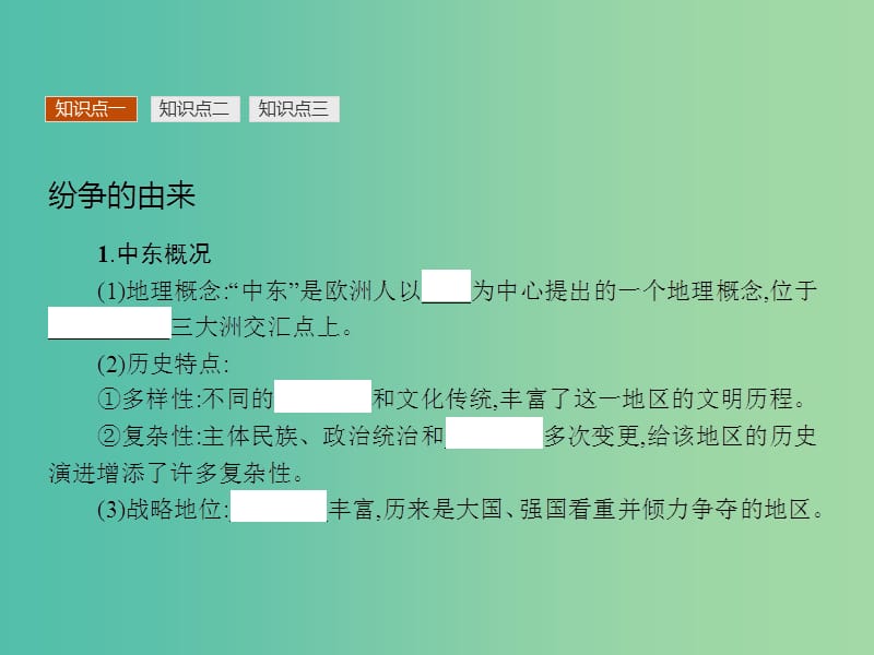 高中历史 5.3 中东问题的由来与发展课件 新人教版选修3.ppt_第3页