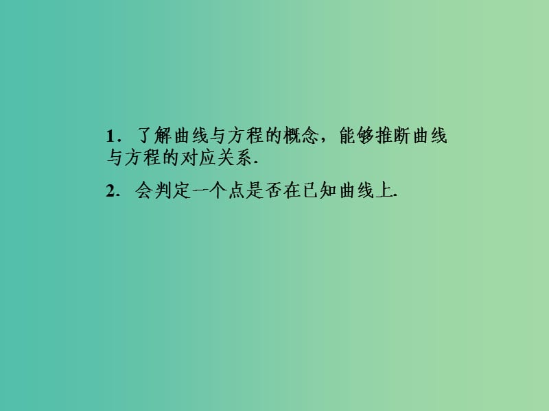 高中数学 2.1.1曲线的方程与方程的曲线课件 新人教A版选修2-1.ppt_第3页