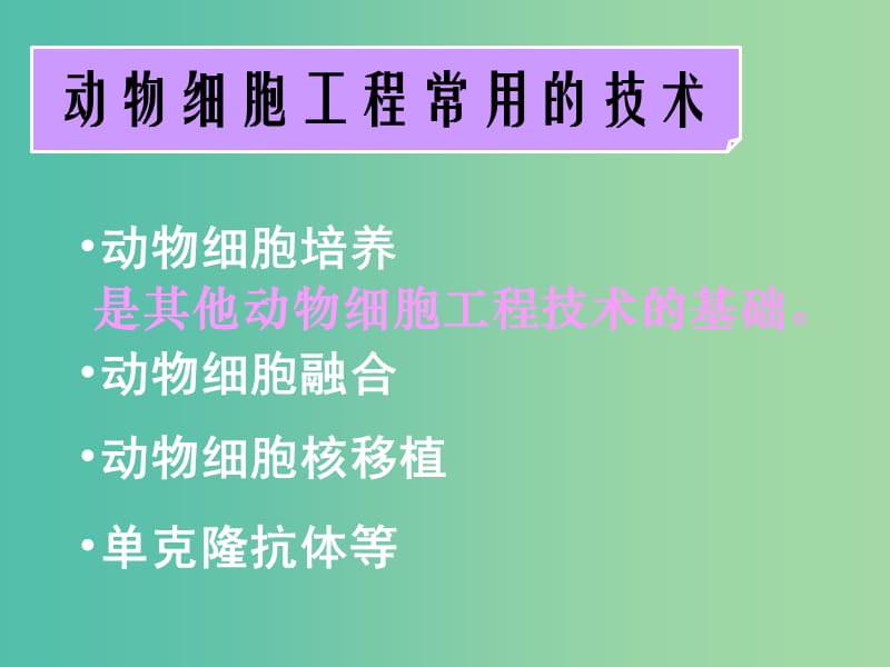 高中生物 专题二 课题2 动物细胞工程课件 新人教版选修3.ppt_第3页