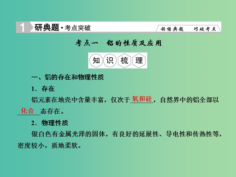 高考化学总复习 3.2铝及其重要化合物课件.ppt_第2页