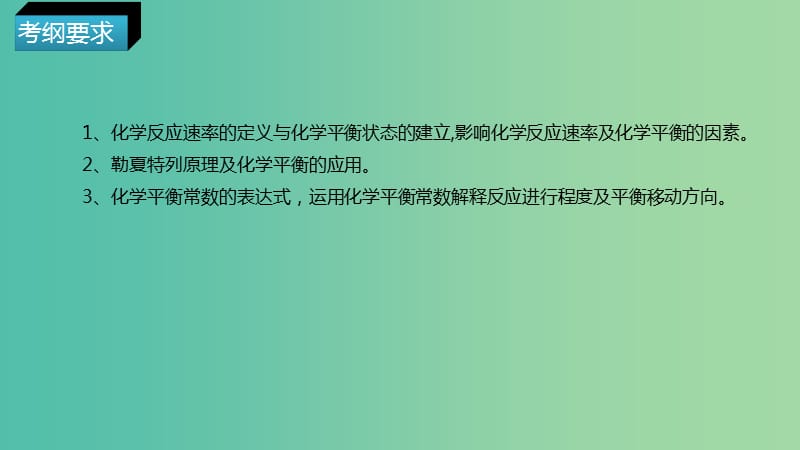 高考化学二轮复习专题突破化学反应速率化学平衡课件.ppt_第2页