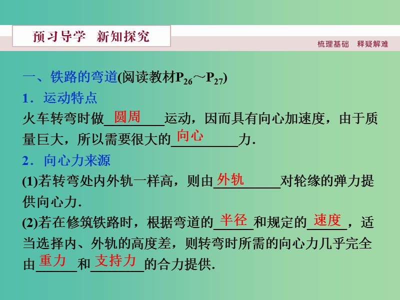 高中物理 第五章 曲线运动 第七节 生活中的圆周运动课件 新人教版必修2.ppt_第3页