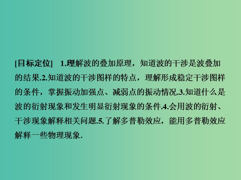 高中物理 波的干涉和衍射 多普勒效应及其应用课件 鲁科版选修3-4.ppt_第2页