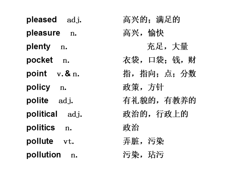 2010届高三英语高考二轮专题复习课件：考前第十一天新人教版.ppt_第3页