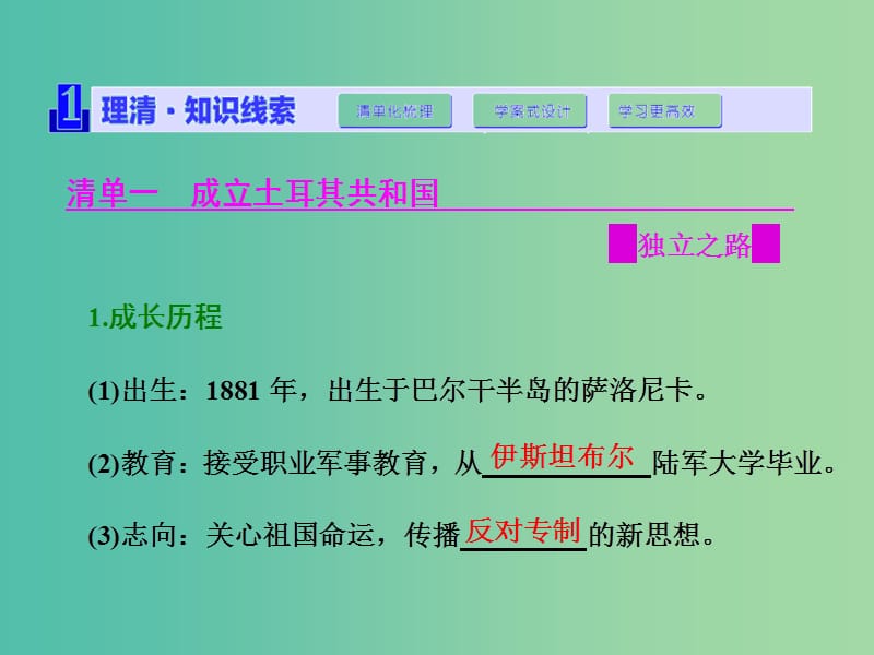 高中历史第四单元亚洲觉醒的先驱第3课新土耳其的缔造者凯末尔课件新人教版.ppt_第2页